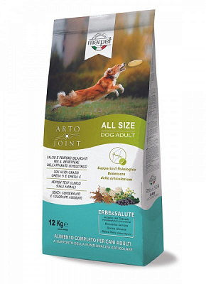 Корм сухой для взрослых собак для всех пород Marpet утка 12 кг