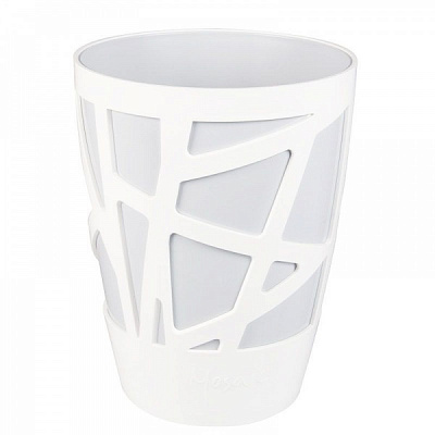 Вазон пластиковий Idel Curve High 13 см круглий 1,9 л сірий/білий (730638)