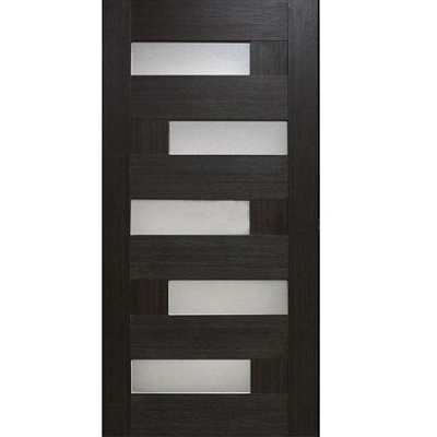 Двері полотно ОМіС Доміно венге 80 см зі склом