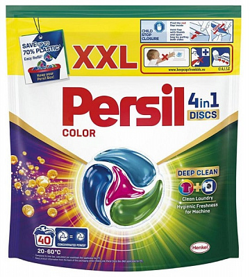 Капсулы для машинной стирки Persil Диски Колор 40 шт.