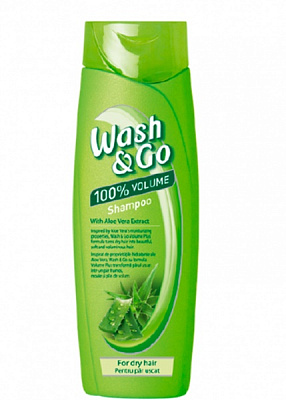 Шампунь Wash&Go для сухого волосся з екстрактом алое вера 400 мл