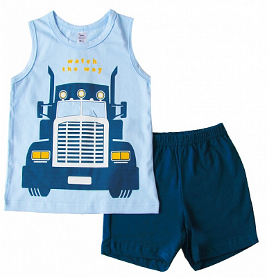 Пижама для мальчиков Smil р.122 голубой 104514 