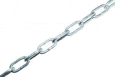 Ланцюг коротколанковий 4 мм 1 м оцинкований DIN 5685 A