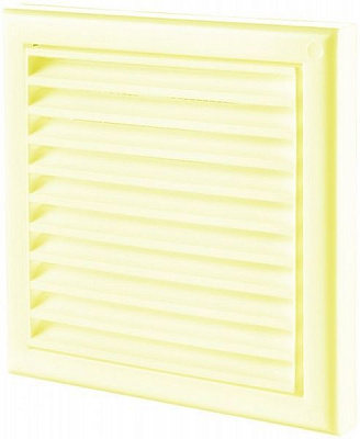 Решетка Домовент ДВ 150с пластик желтый 