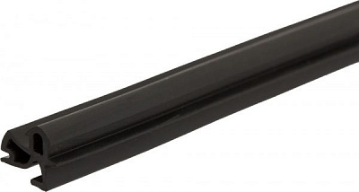 Уплотнитель в паз фигурный резиновый 4х8 мм черный 