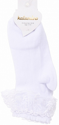 Носки для девочек KATAMINO K22032 р.9-10 белый 