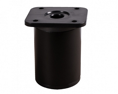 Мебельная ножка DC d-40 h-060 мм черная 