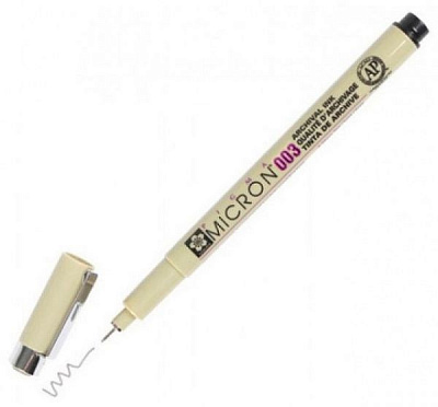 Линер PIGMA Micron Sakura (0.03) 0,15 мм черный 