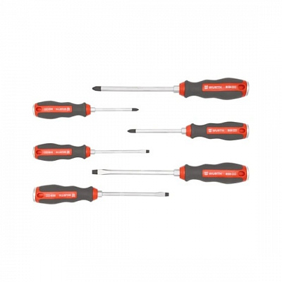 Отвертка ударная WURTH RED STRIPE 6 шт. (5751940306)