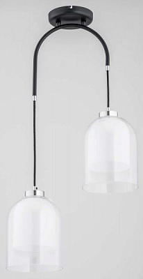 Люстра подвесная ALFA Pendo 2x60 Вт E27 хром/черный 62031 