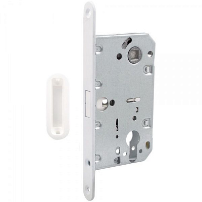 Дверной замок межкомнатный Comit 81702 магнитный белый
