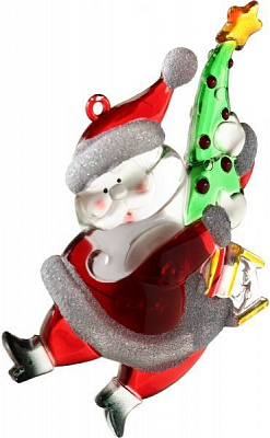 Декоративна фігура LED Санта Клаус із присоскою 13 см