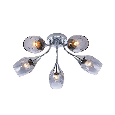 Люстра Miorro Vello 500х200 мм 5x40 Вт E27 хром 51-311-012