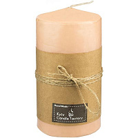 Свеча Candle Factory EcoLife оранжевая пастельная 140 мм