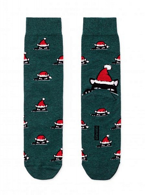 Носки мужские DiWaRi New Year 19С-66СП 524 р. 27-29 бирюзовый 1 пар 