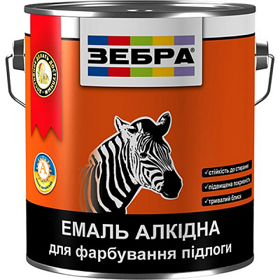 Емаль Зебра ПФ-266 85 жовто-коричнева 2.8 кг