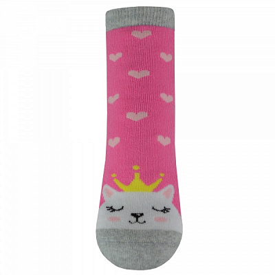 Шкарпетки дитячі для дівчаток Легка хода 9254 р. 22–24 рожевий