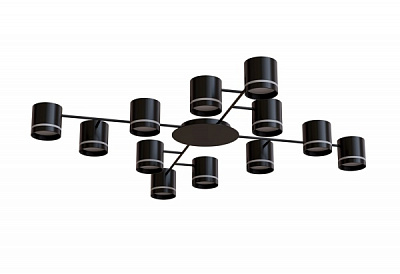 Люстра потолочная Hopfen STARK CL-12-133 12xGX53 BK 12xGX53 черный 