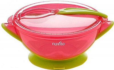 Набір дитячого посуду Nuvita NV1421Pink