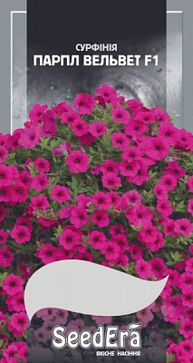 Насіння Seedera петунія ампельна Парпл Вельвет (сурфінія) F1 10 шт. (4823073726075)