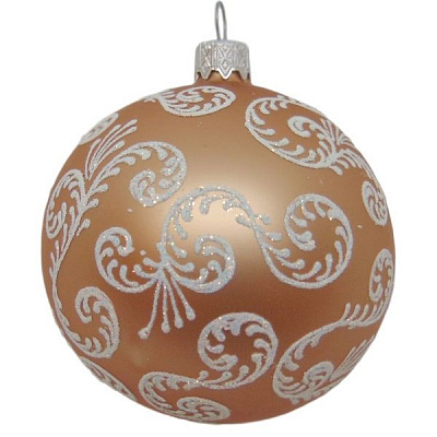 Шар новогодний d80 завиток