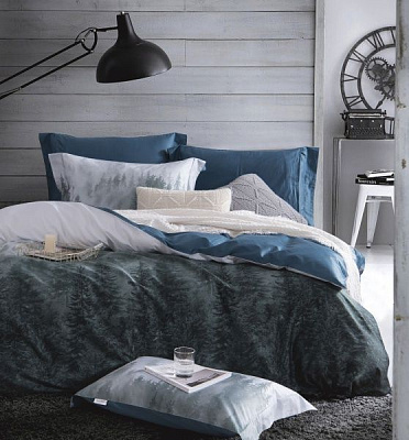 Комплект постельного белья Sping forest D семейный разноцветный принт La Nuit 