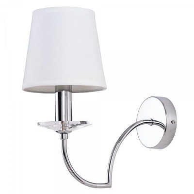 Бра Arte Lamp 1x60 Вт E14 белый/хром A3625AP-1CC 