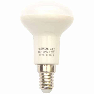 Лампа світлодіодна Светкомплект 7 Вт R50 матова E14 220 В 3000 К