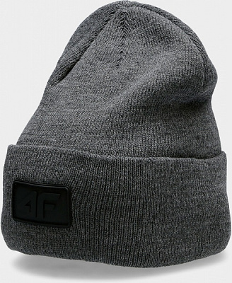 Шапка 4F H4Z21-CAU001-23M OS темно-серый меланж