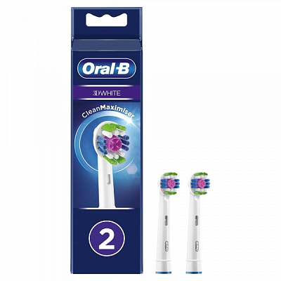 Насадки для электрической зубной щетки Oral-B 3D White 2 шт./уп.