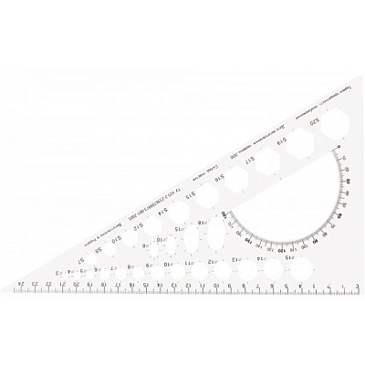 Треугольник Economix E81323 25 см