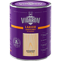 Лак акриловый для древесины Lakier Akrylowy Vidaron шелковистый глянец 0,75 л