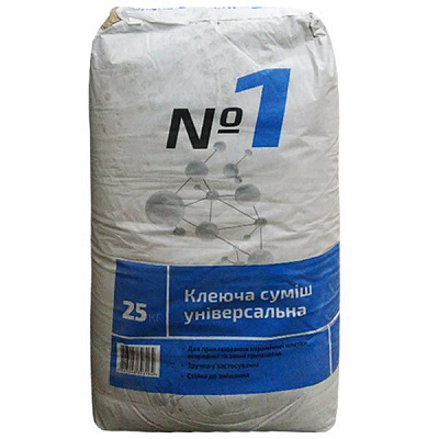 Клей для плитки Polimin універсальний №1 25 кг