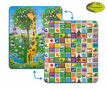 Развивающий коврик Limpopo Большой жираф и разноцветная азбука 150х180 см LP012-150