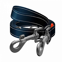 Поводок-перестежка Waudog Nylon Mono светоотражающий М Ш20 мм Д300 см черный