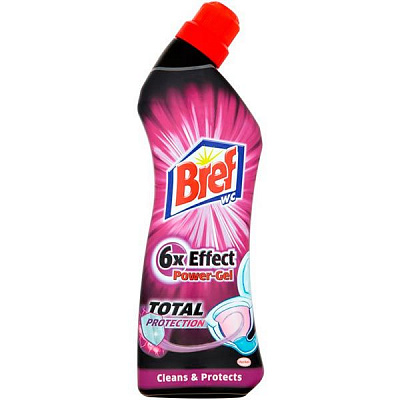 Средство для чистки унитаза Bref Power-Gel 6в1 Total Protection 750 мл