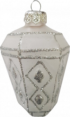 Елочная игрушка Юріта Фонарик прозрачныий 1080M 9 см 