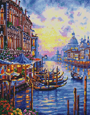 Алмазна мозаїка Прекрасна Венеція 40х50 см GF5452 Brushme