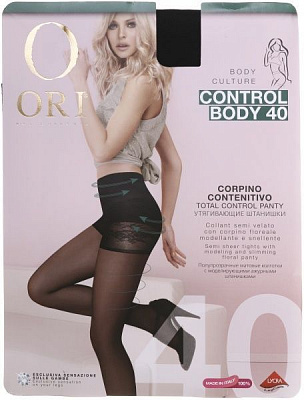 Колготки женские ORI Control Body 40 Den Nero р. 4 черный 1 пар 