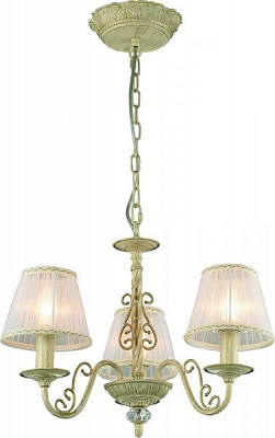 Люстра підвісна Altalusse 3x40 Вт E14 золото/слонова кістка INL-6118P-03
