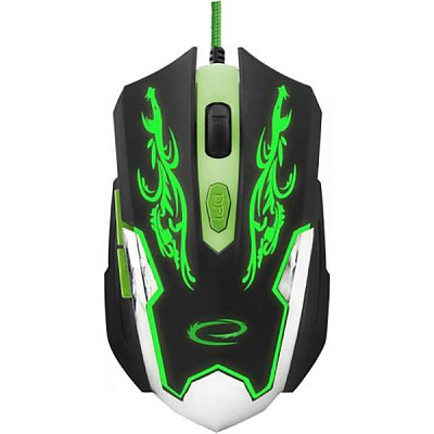 Миша ESPERANZA MX405 Cyborg black/green