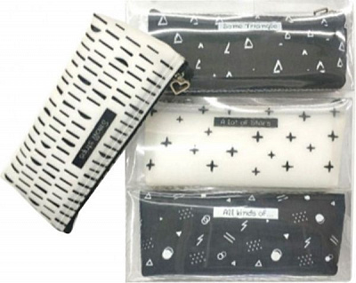 Пенал-косметичка 20x8x3,5 см Микс цветов Тікі в ассортименте