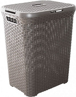 Корзина для белья Алеана Ротанг 50 л какао 