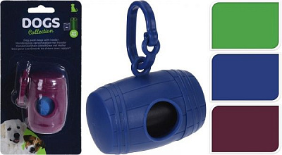 Контейнер для гігієнічних пакетів циліндр в асортименті 8х5 см