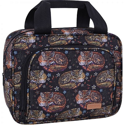 Косметичка Bagland Лисицы 6 л черный суб.860 (719664) 