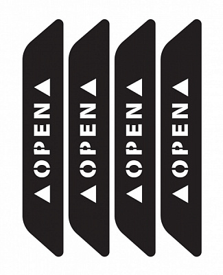 Светоотражающая наклейка LOOM Open LM-10078-black для твердых поверхностей