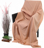 Плед флісовий 125x150 см бежевий UP! (Underprice) 