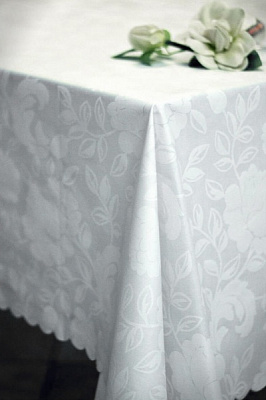 Скатертина Simfoni арт.101 140x220 см білий Прованс