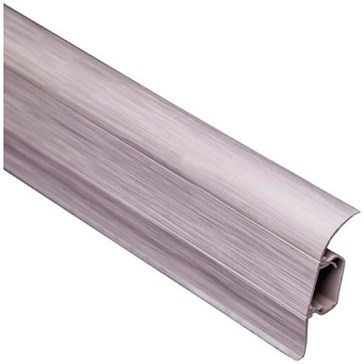 Плинтус ПВХ TIS серебро 18х56х2500 мм 