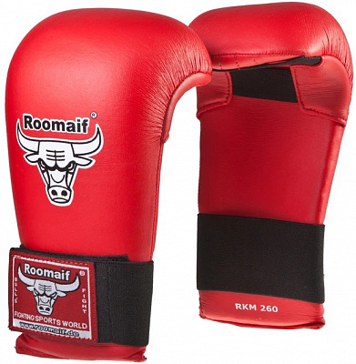 Перчатки для карате KAYO KRKM-260-S RED р. S красный